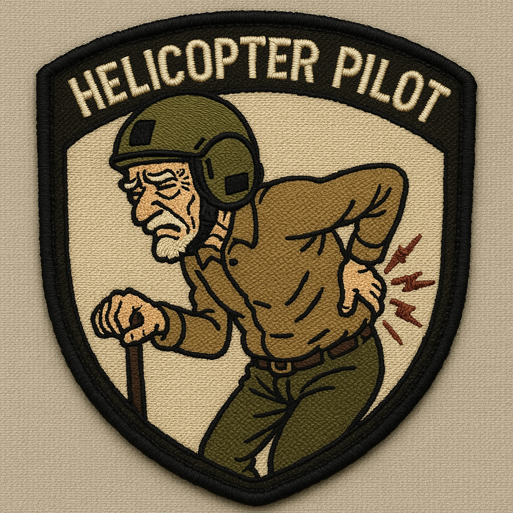 Sticker: Old Man Helicopter Pilot