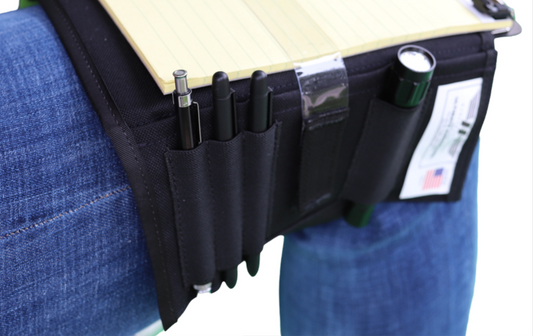 The Ultimate Kneeboard® Fixed-ring Kneeboard with In-flight Guide