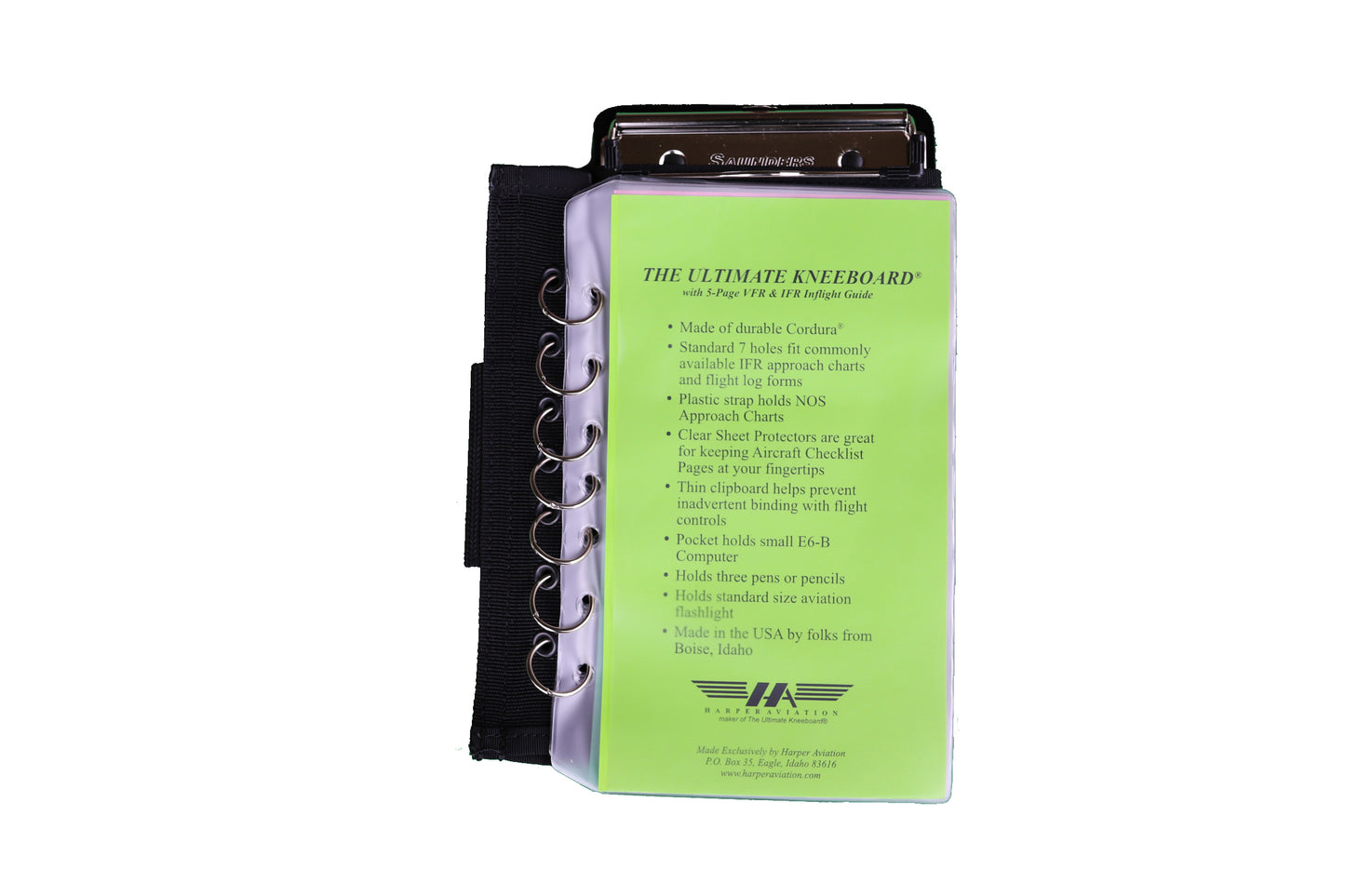 The Ultimate Kneeboard® Loose-ring with In-flight Guide